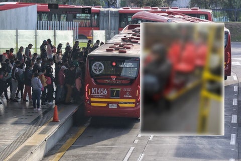 Bus de Transmilenio en Bogotá