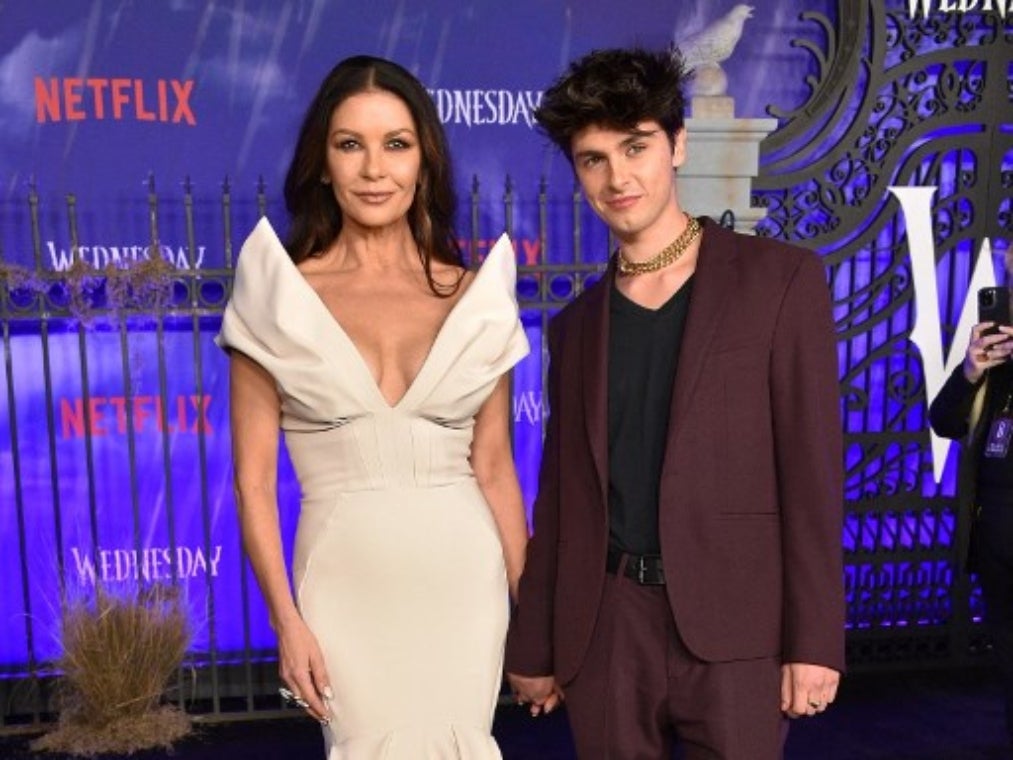 Catherine Zeta-Jones y su hijo Dylan