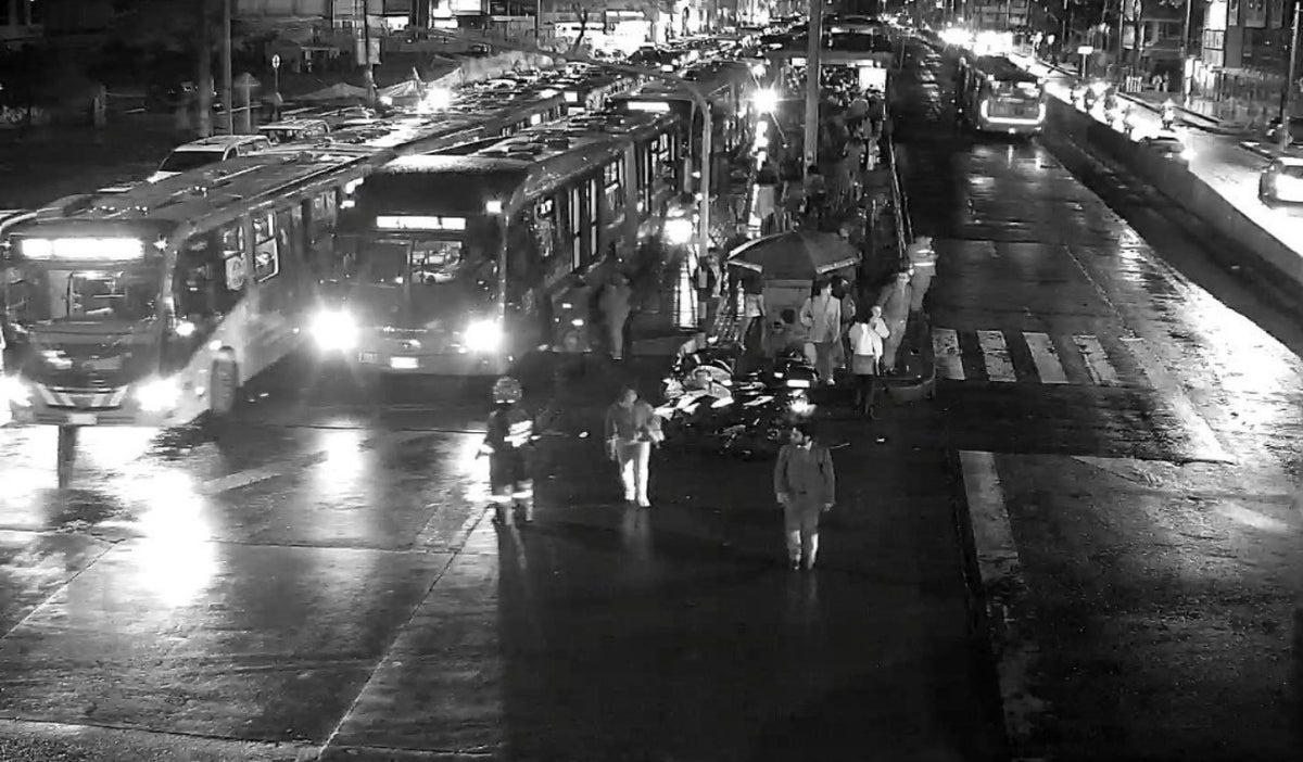 Colapso Calle 80 por lluvias en Bogotá