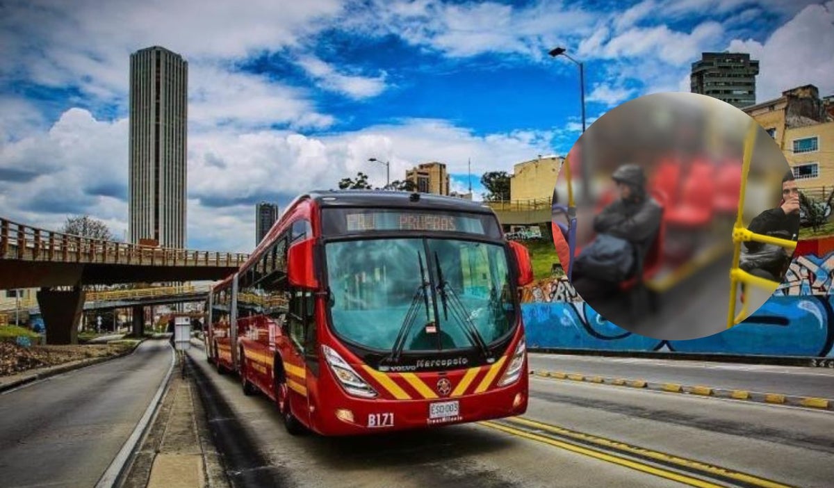 Escena aterradora en Transmilenio