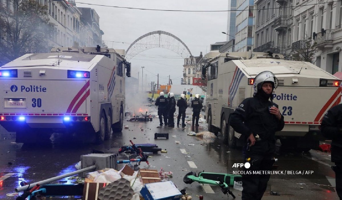 Disturbios en Bruselas