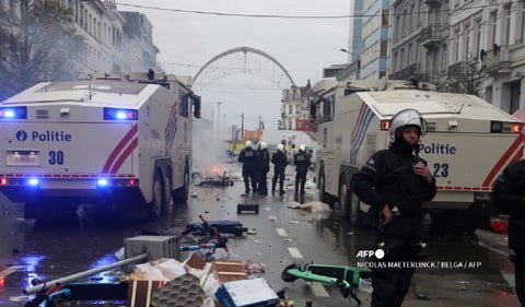 Disturbios en Bruselas