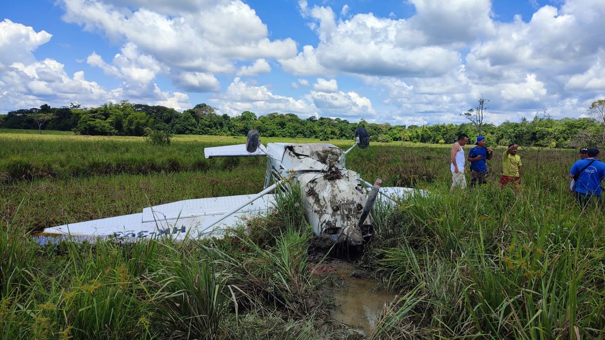 Avioneta accidentada