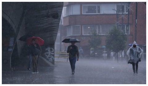 Fuertes lluvias en Bogotá
