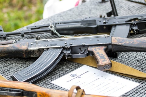 Aparente fusil en manifestaciones