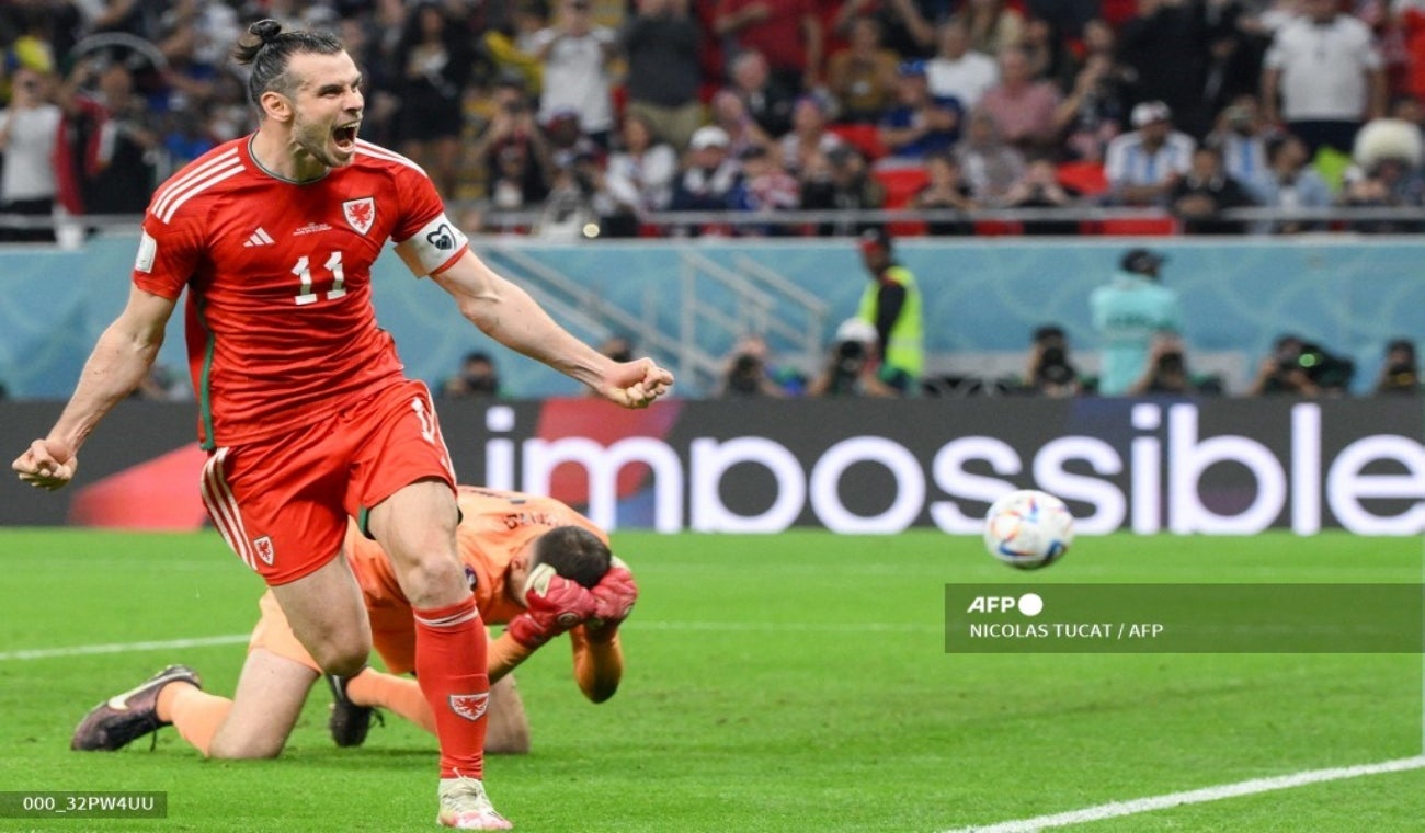 Gareth Bale, autor del gol de Gales en Qatar