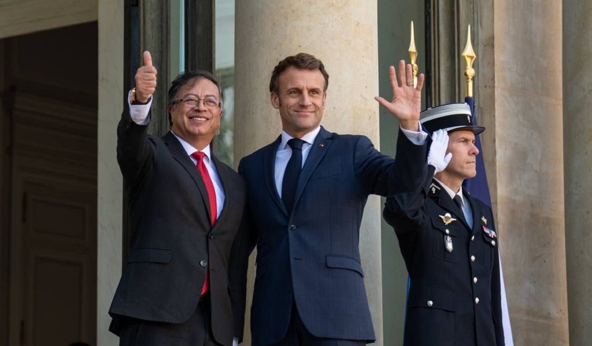 Gustavo Petro y Emmanuel Macron