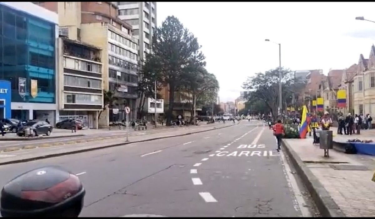 Manifestación en Bogotá