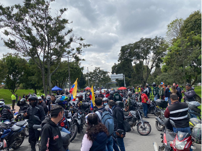 Protestas de motociclistas en Bogotá