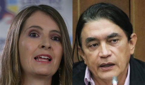 Paloma Valencia y Gustavo Bolívar