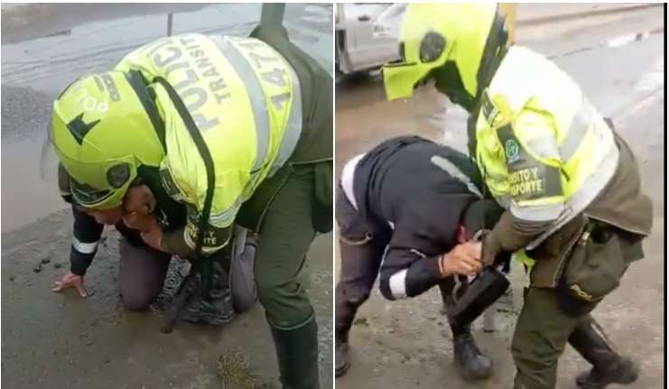 Policía ahorca a conductor del SITP