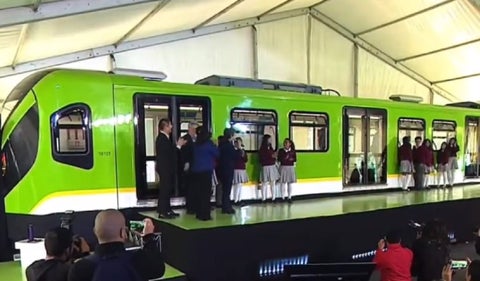 Primer vagón escuela del Metro de Bogotá