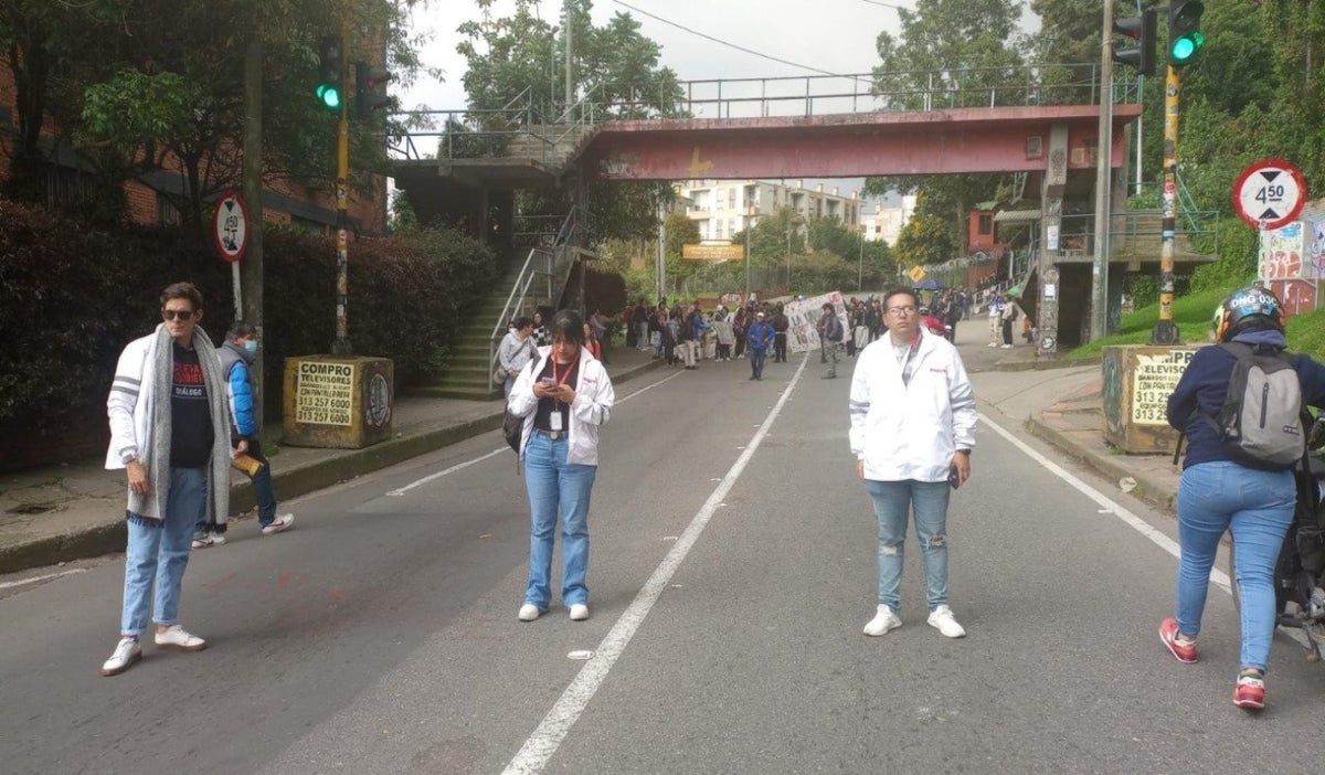 Protestas en Bogotá hoy miércoles 8 de noviembre