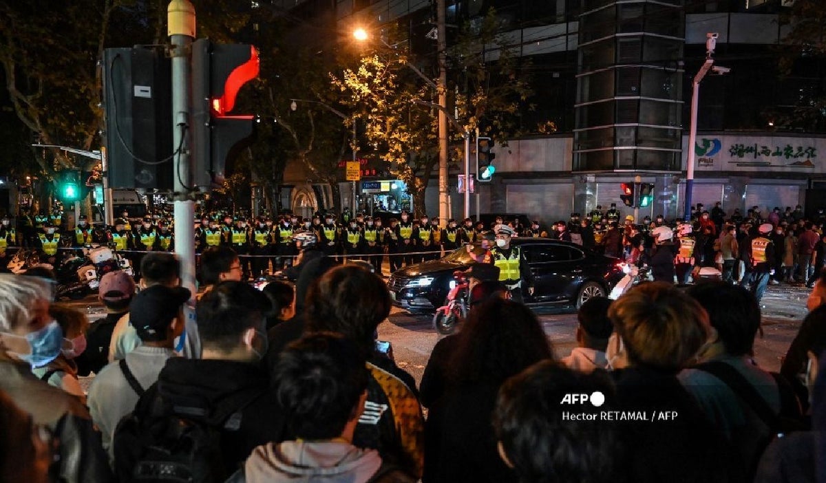 Protestas en China