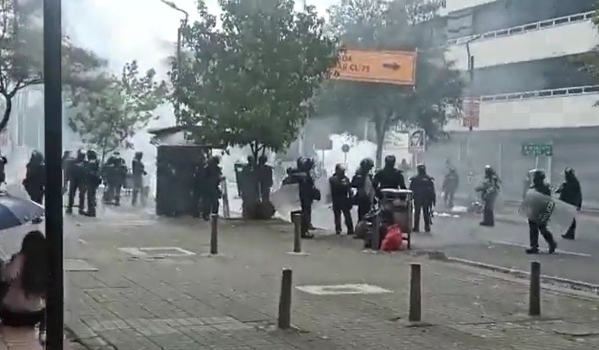 Protestas en Universidad Pedagógica hoy 11 de noviembre