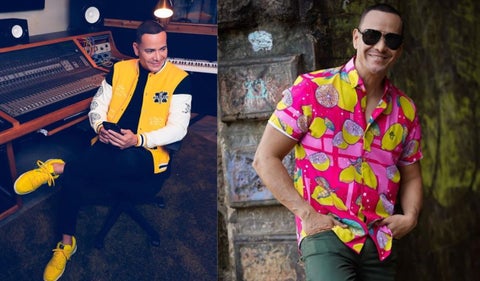 Víctor Manuelle en su estudio de grabación