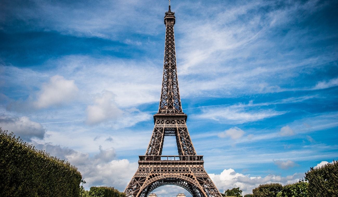 Torre Eiffel en los Jardínes del Trocadero