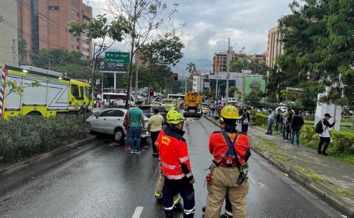 Choque en Medellín