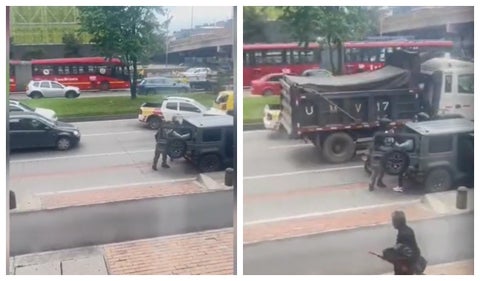 Tiroteo en Bogotá en una importante vía en la capital