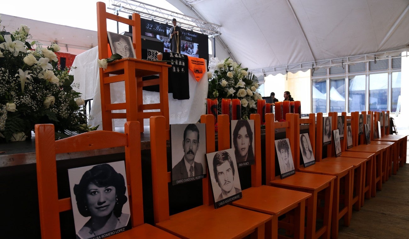 Victimas del Holocausto del Palacio de Justicia