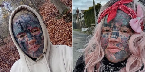 A una madre no la dejaron entrar al colegio de sus hijos por tener la cara tatuada