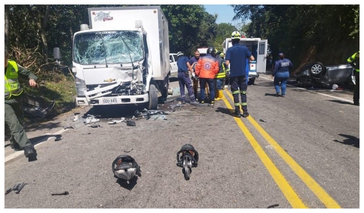Accidente de tránsito en Santander