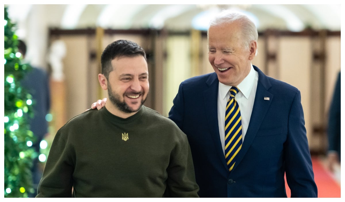 Joe Biden y Zelenski