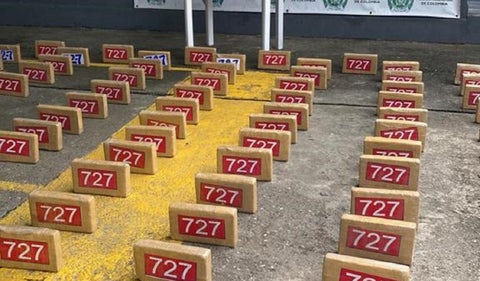 Cocaína encontrada en camioneta de UNP