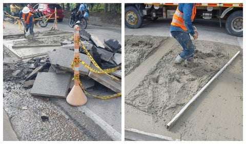 Contratista colapsó vía en Piedecuesta