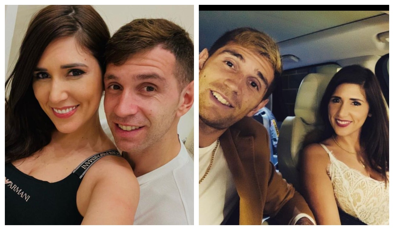 Dibu Martínez y Mandinha , la pareja que lleva años juntos