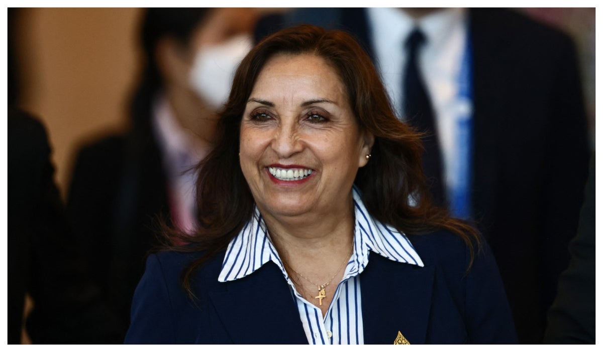 Dina Boluarte, presidenta de Perú