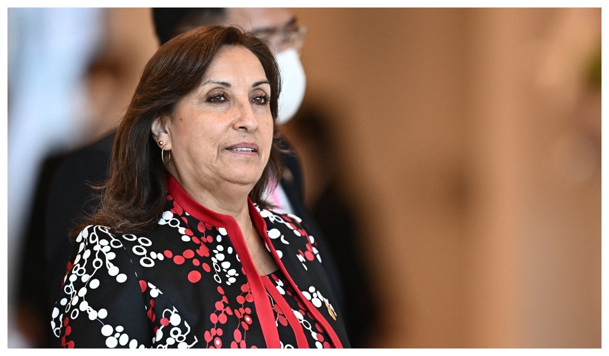 Dina Boluarte, presidenta de Perú