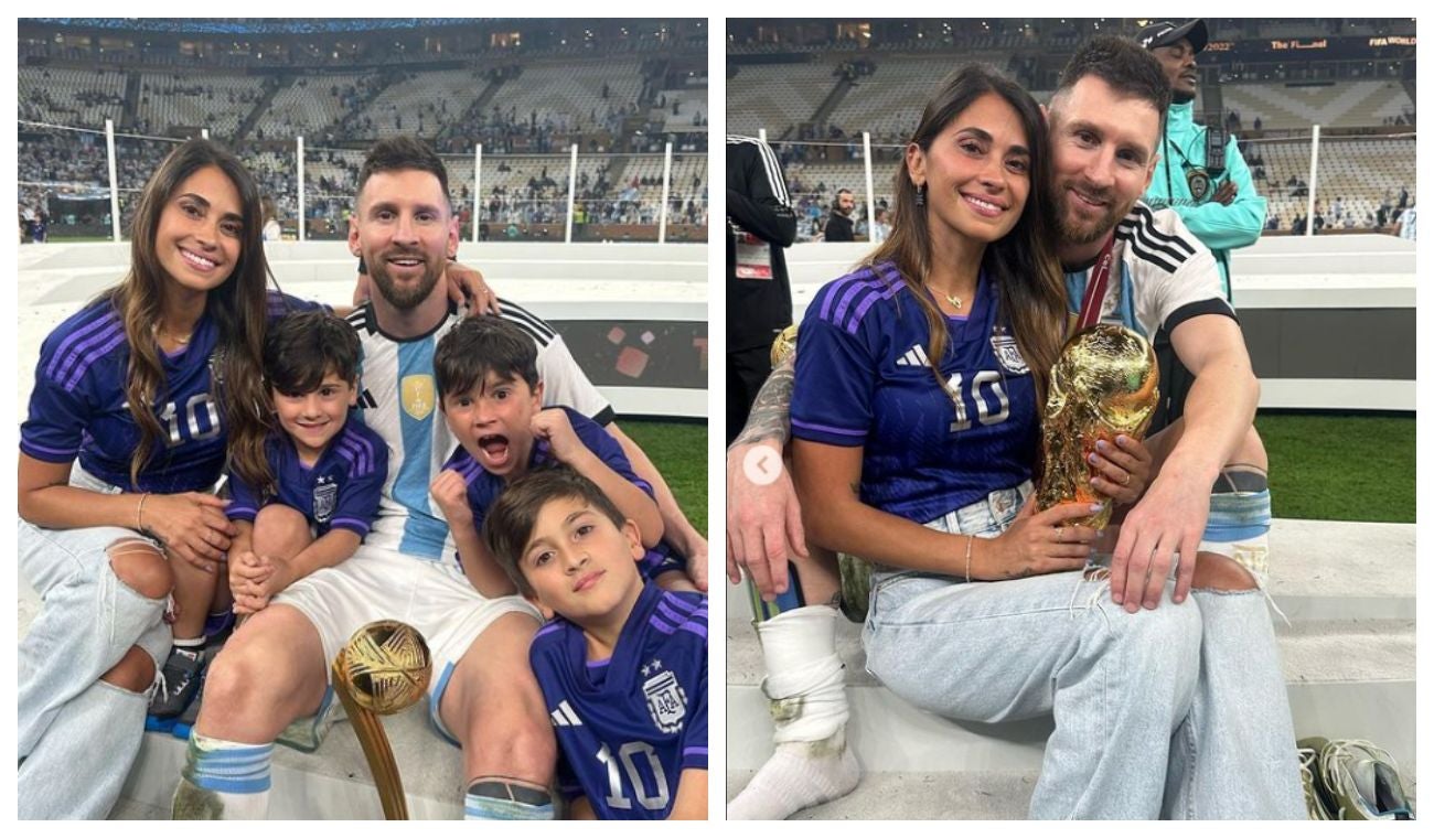 Esposa de Messi en Qatar