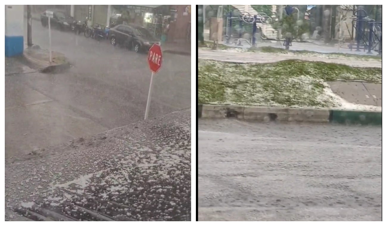 Granizada en Bogotá