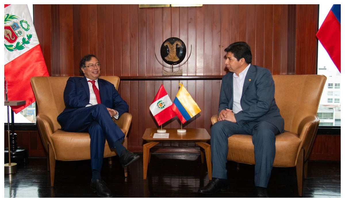 Gustavo Petro y Pedro Castillo