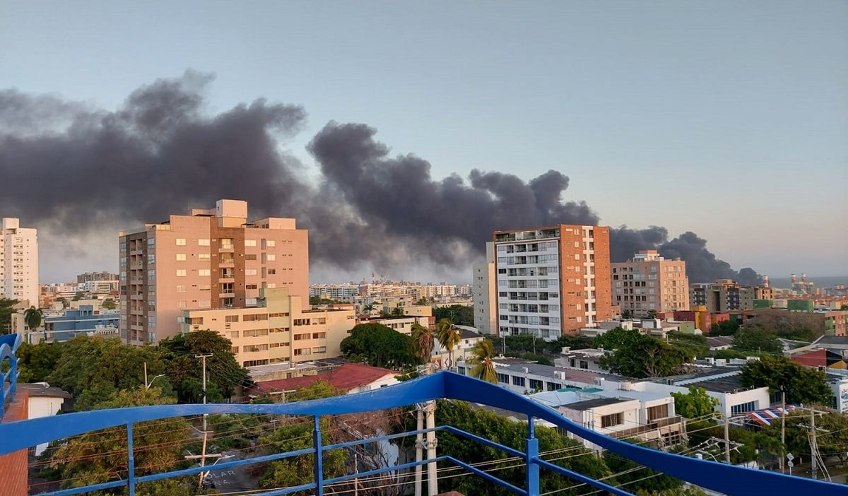 Incendio en empresa de hidrocarburos de Barranquilla
