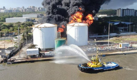Incendio en zona industrial de Barranquilla