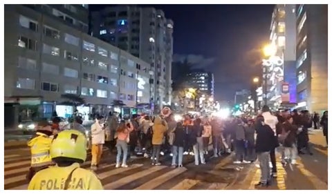 Manifestación en Bogotá