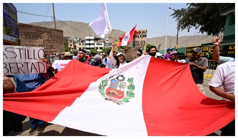 Manifestación en Perú