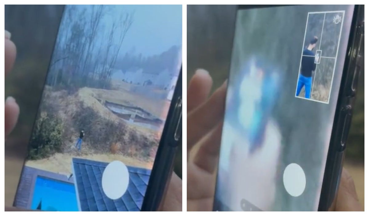 Mujer descubre infilidad con zoom de celular