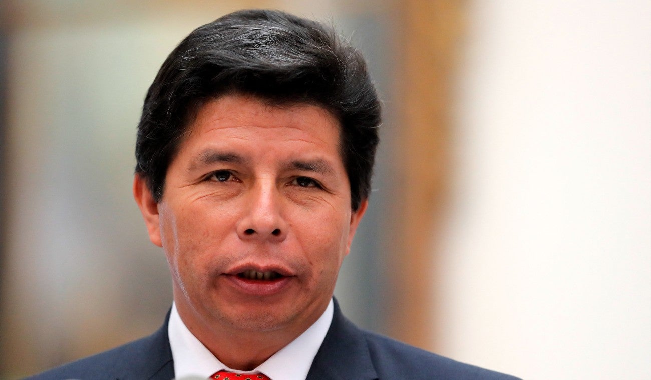 Pedro Castillo, presidente de Perú