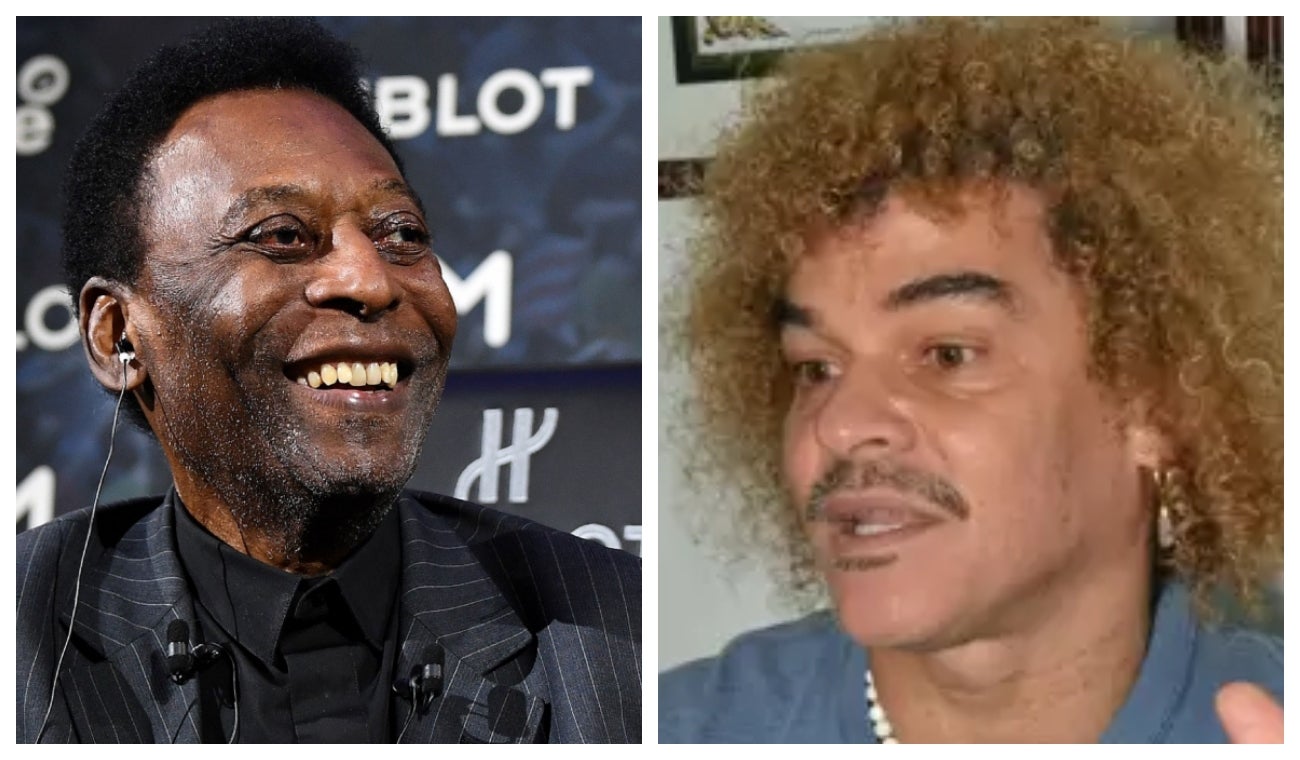 Pelé y el Pibe Valderrama