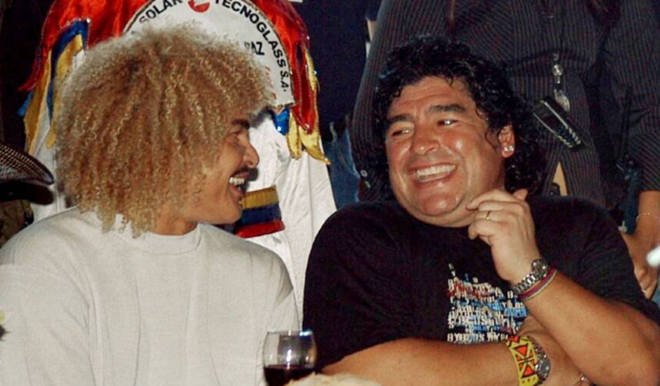Pibe Valderrama y Maradona