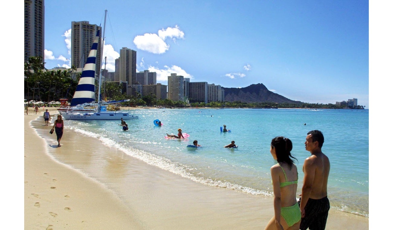 Playa Waikiki Beach en Hawai