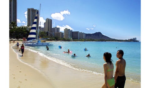 Playa Waikiki Beach en Hawai