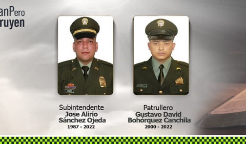 Policías asesinados en Bogotá