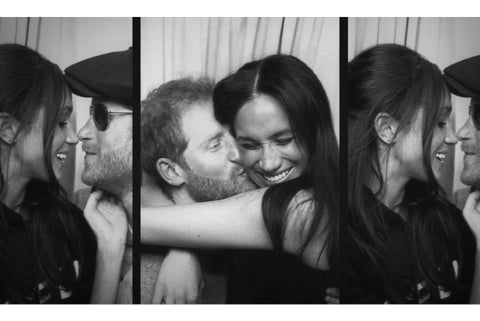 Collage del Harry y Meghan