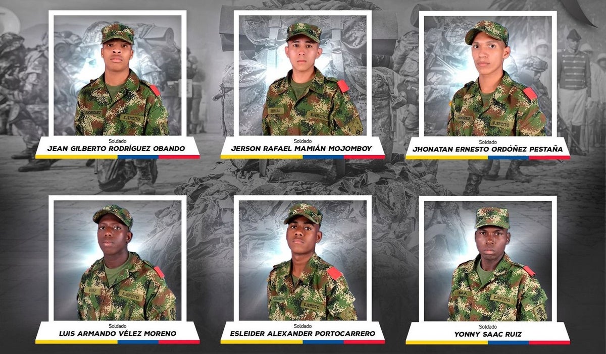 Soldados asesinados en Cauca