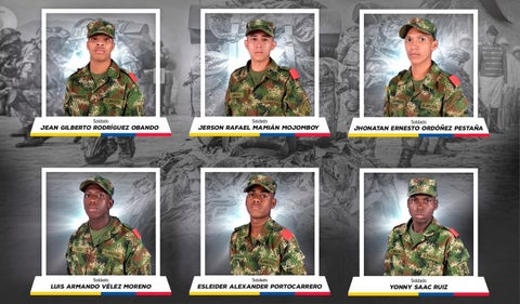 Soldados asesinados en Cauca