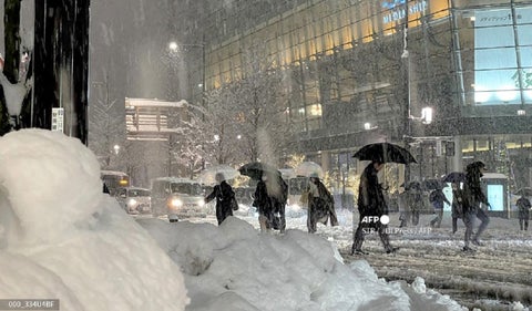 Tormenta de nieve en Japón